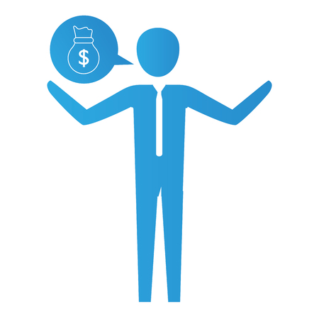 man pictogram raised hands cartoon vector illustration graphic designのイラスト素材