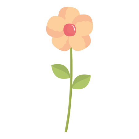 beautiful flower decorative icon vector illustration designのイラスト素材
