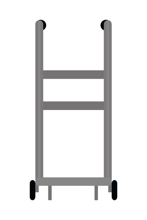 delivery handtruck pushcart icon isolated vector illustration graphic designのイラスト素材