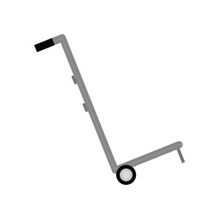 delivery handtruck pushcart icon isolated vector illustration graphic designのイラスト素材