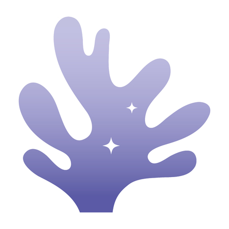 exotic seaweed sea nature plant vector illustrationのイラスト素材