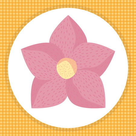 beautiful flower decorative icon vector illustration designのイラスト素材