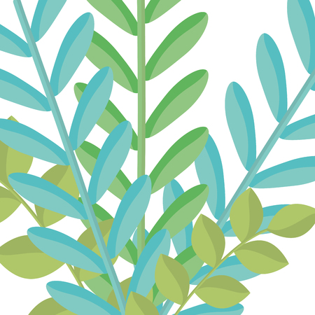 branch with leafs icon vector illustration designのイラスト素材