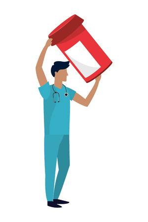 Healthcare medical cartoonのイラスト素材