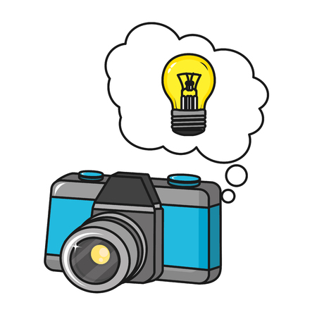 Vintage camera cartoonのイラスト素材