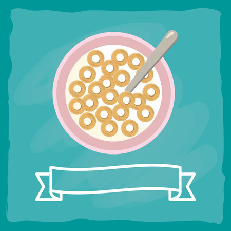 delicious tasty food cartoonのイラスト素材