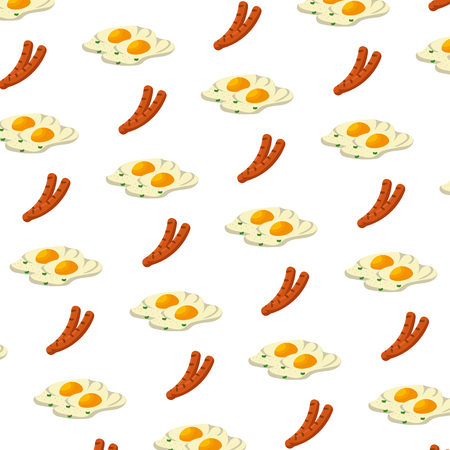 delicious tasty breakfast cartoonのイラスト素材