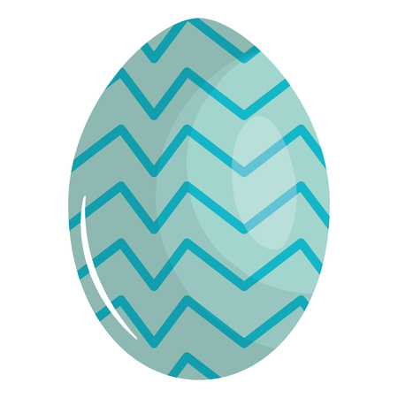 egg painted happy easter with geometric figuresのイラスト素材