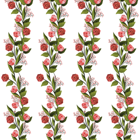 floral tropical cartoonのイラスト素材