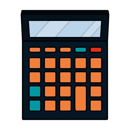 saving money icon calculator cartoon vector illustration graphic designのイラスト素材