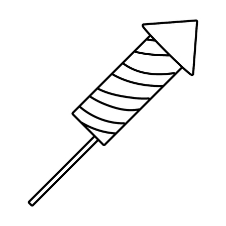 firework rocket cartoon vector illustration graphic designのイラスト素材