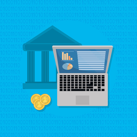 saving money finance elements cartoon vector illustration graphic designのイラスト素材