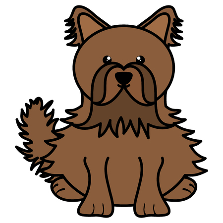 cute little dog pet characterのイラスト素材