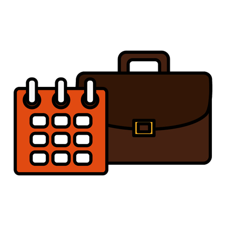 calendar reminder with portfolio vector illustration designのイラスト素材