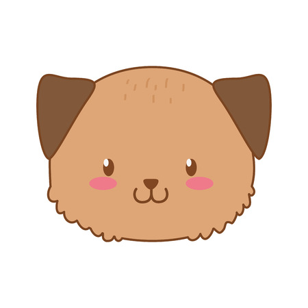 cute dog woodland character vector illustration designのイラスト素材