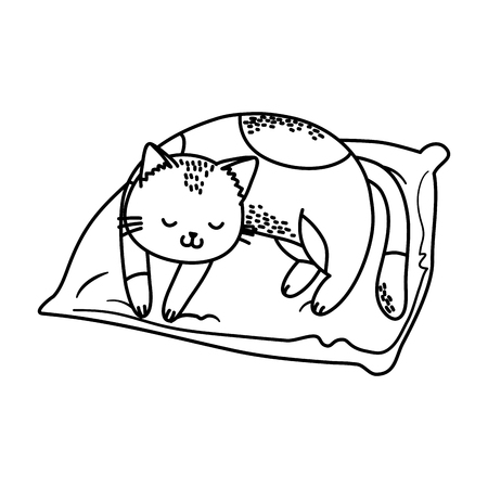 cute funny pet cartoonのイラスト素材