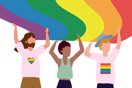 homosexual proud cartoonのイラスト素材