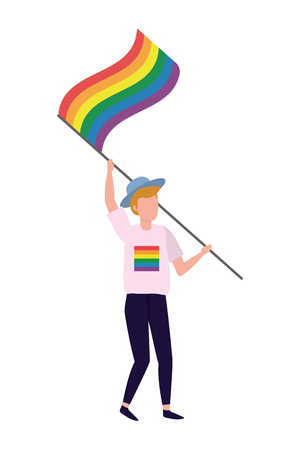 homosexual proud cartoonのイラスト素材