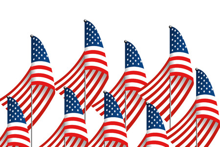united state flag icon cartoon vector illustration graphic designのイラスト素材