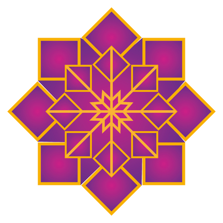 arabic geometric ornamentのイラスト素材