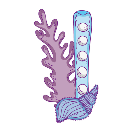 algae seaweed nature iconのイラスト素材