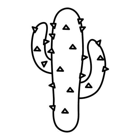 mexican cactu plant icon vector illustration designのイラスト素材