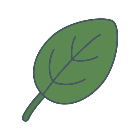 delicious healthy meal vegetable mint leaf cartoon vector illustration graphic designのイラスト素材