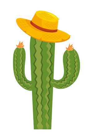 desert cactus cartoon vector illustration graphic designのイラスト素材