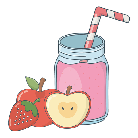 tasty refresh drink cartoonのイラスト素材