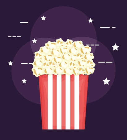 delicious pop corn icon vector illustration designのイラスト素材