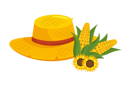 festa junina cartoon illustrationのイラスト素材