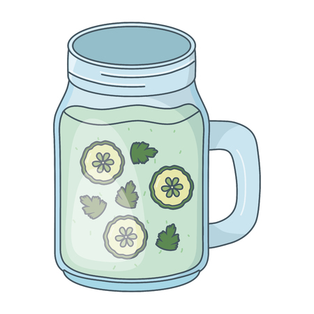 delicious healthy meal cartoonのイラスト素材