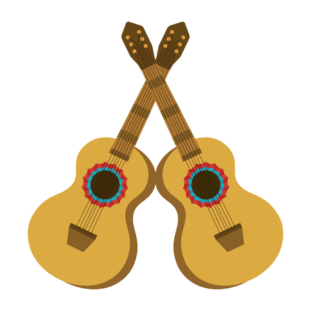 music instruments guitars cartoon vector illustration graphic designのイラスト素材