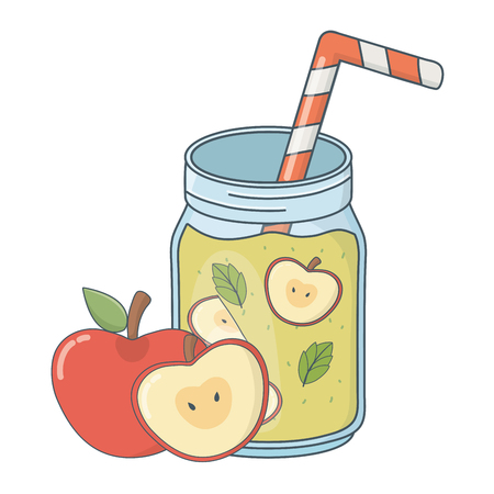 tasty refresh drink cartoonのイラスト素材