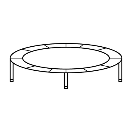 elastic trampoline isolated icon vector illustration designのイラスト素材