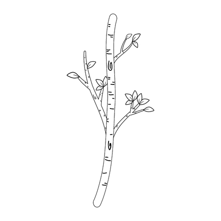 autumn tree isolated icon vector illustration designのイラスト素材