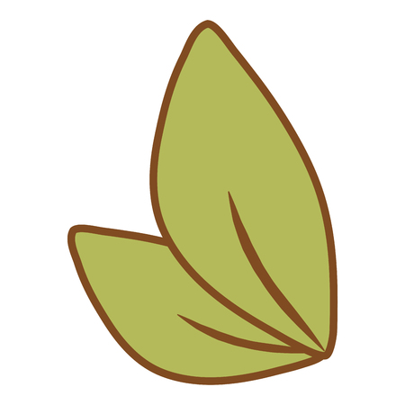 floral tropical leafs cartoon vector illustration graphic designのイラスト素材