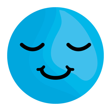 happy face emoticon characterのイラスト素材