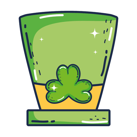 cute leprechaun hat icon vector illustration designのイラスト素材