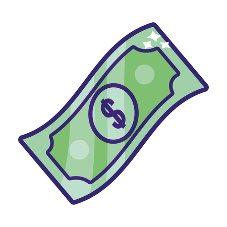 saving money business accounting bill cartoon vector illustration graphic designのイラスト素材