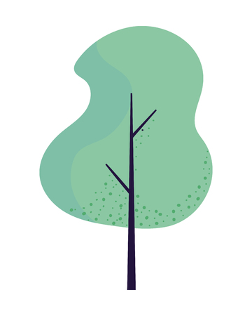 Tree nature outdoors beauty isolatedのイラスト素材