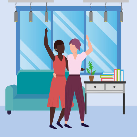 causal people cartoonのイラスト素材