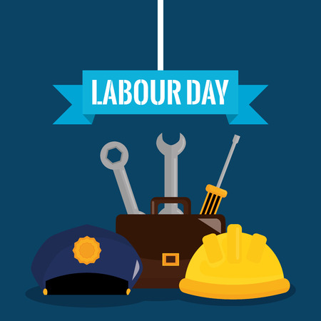 wrench keys tools and screwdriver with porfolio vector illustration designのイラスト素材