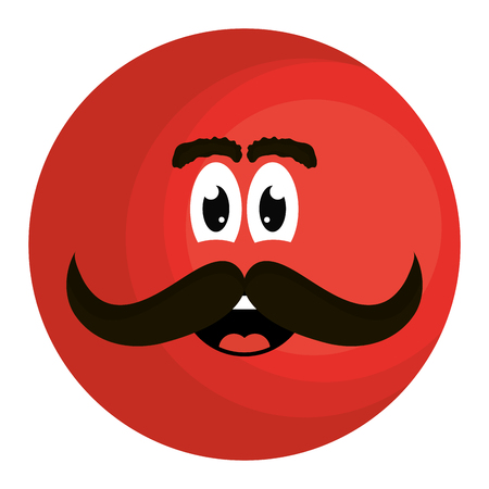 mexican emoji character icon vector illustration designのイラスト素材