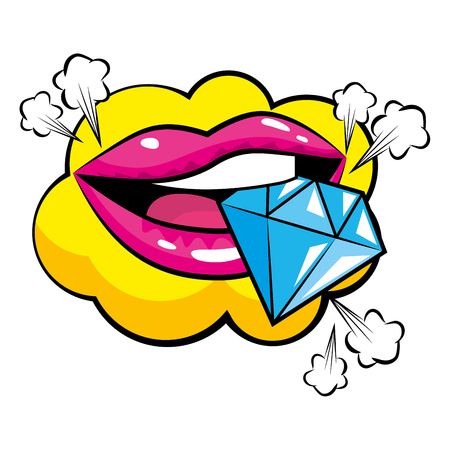 pop art comic cartoonのイラスト素材