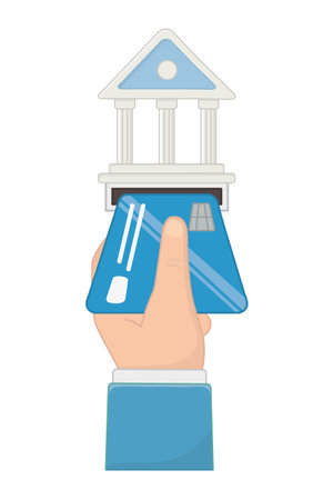 Isolated bank designのイラスト素材