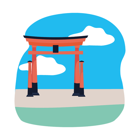 China arch designのイラスト素材