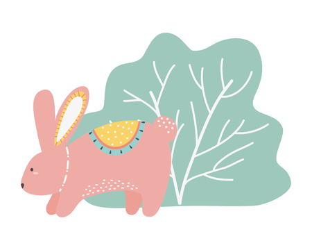 Rabbit cartoon designのイラスト素材