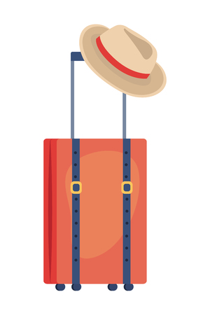 Suitcase design, Travel baggage luggage bag tourism vacation and trip theme Vector illustrationのイラスト素材