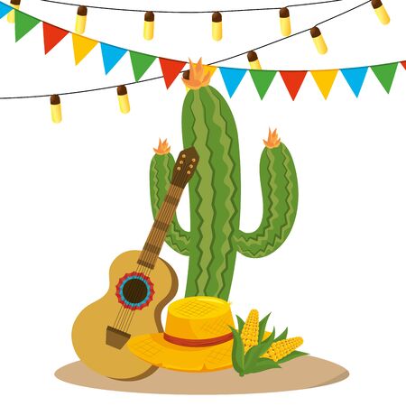 festa junina cartoonのイラスト素材